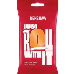 Cerf Dellier Pâte à sucre orange Renshaw 250 g Sale