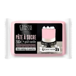 Cerf Dellier Pâte à sucre rose 250 g Discount