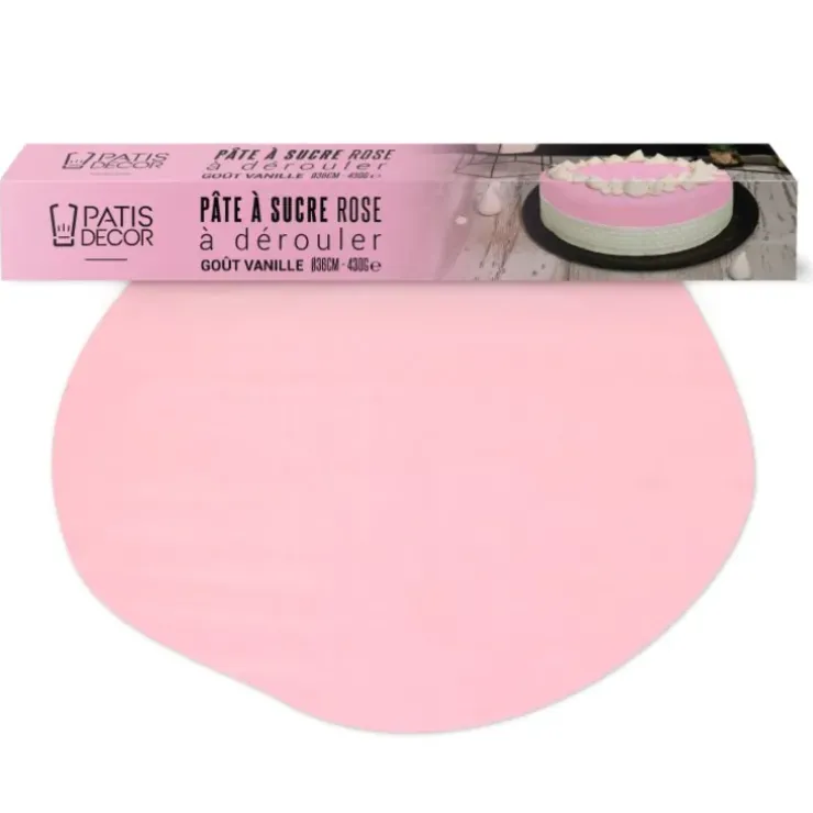 Cerf Dellier Pâte à sucre rose étalée Clearance