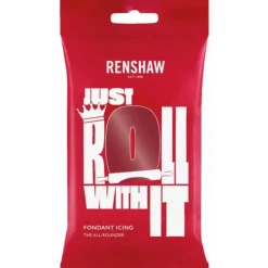 Cerf Dellier Pâte à sucre rouge rubis Renshaw 250 g Clearance