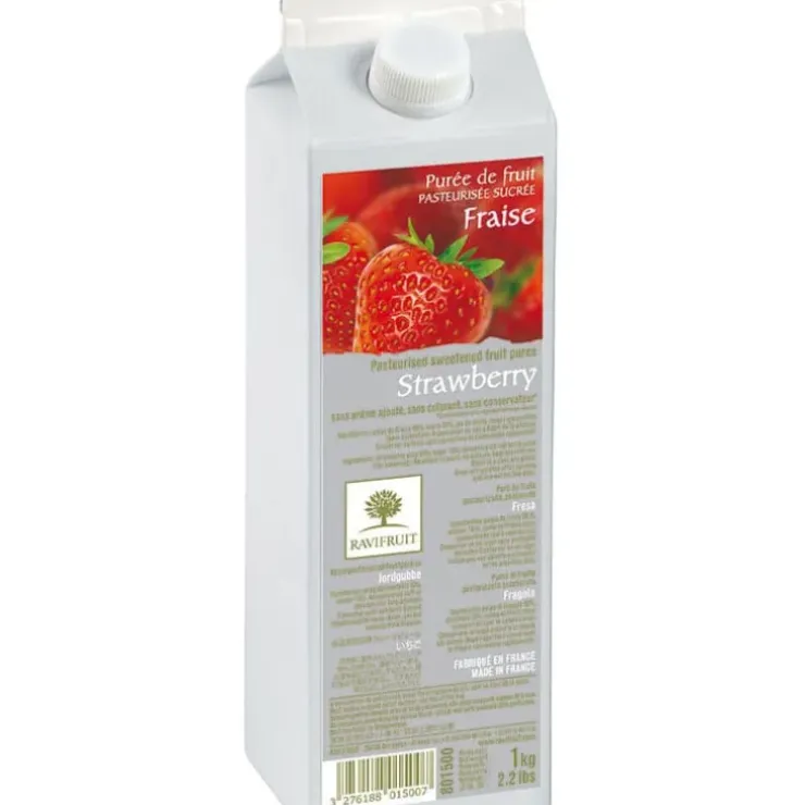 Cerf Dellier Purée de fraise Ravifruit 1 kg Discount
