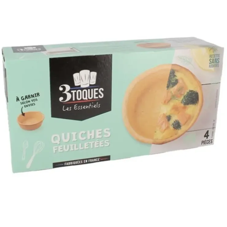 Cerf Dellier Quiches feuilletées à garnir (x4)
