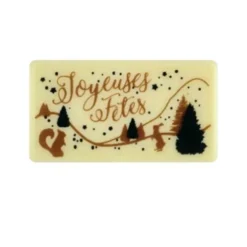 Cerf Dellier Rectangles chocolat blanc Joyeuses Fêtes (x 64) Best
