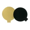 Cerf Dellier Rond carton Noir / Or individuel 8 cm (x 200) Online
