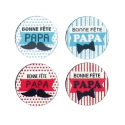 Cerf Dellier Ronds chocolat assortis Bonne Fête Papa (x54) Best