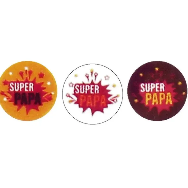 Cerf Dellier Ronds chocolat Super Papa / Super Héros assortis (x 40) - DDM 10/24 Sale