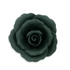 Cerf Dellier Rose noire en pastillage 9 cm Outlet