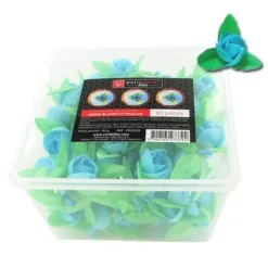Cerf Dellier Roses bleues et feuilles en azyme (x80) Discount