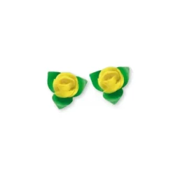 Cerf Dellier Roses jaunes avec feuilles x10 Best