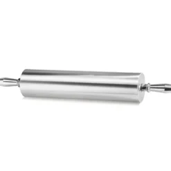Cerf Dellier Rouleau à pâte aluminium avec poignées tournantes 38 cm diamêtre 9 cm Hot