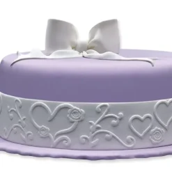 Cerf Dellier Ruban pâte à sucre coeurs h 5 cm (1,25 m) Discount