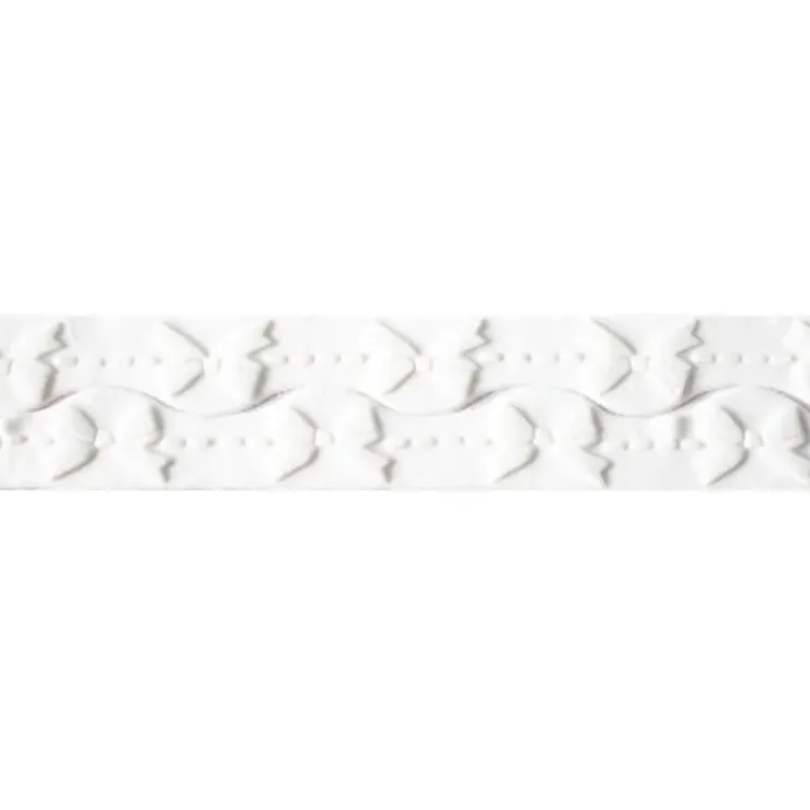 Cerf Dellier Ruban pâte à sucre noeuds blanc h 3 cm (2,5 m) Sale