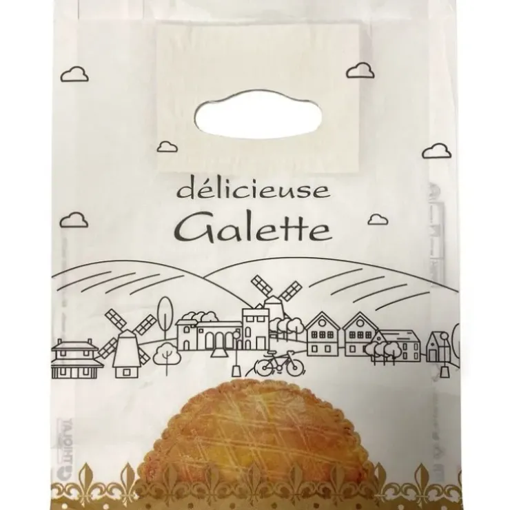 Cerf Dellier Sac à galette kraft blanchi (x100) Hot