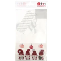 Cerf Dellier Sachets bonbons Lutins + liens - 14 x 23 cm (x 10) New
