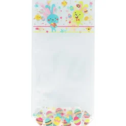 Cerf Dellier Sachets polypro Lapins de Pâques + liens 10 x 22 cm (x5) Best