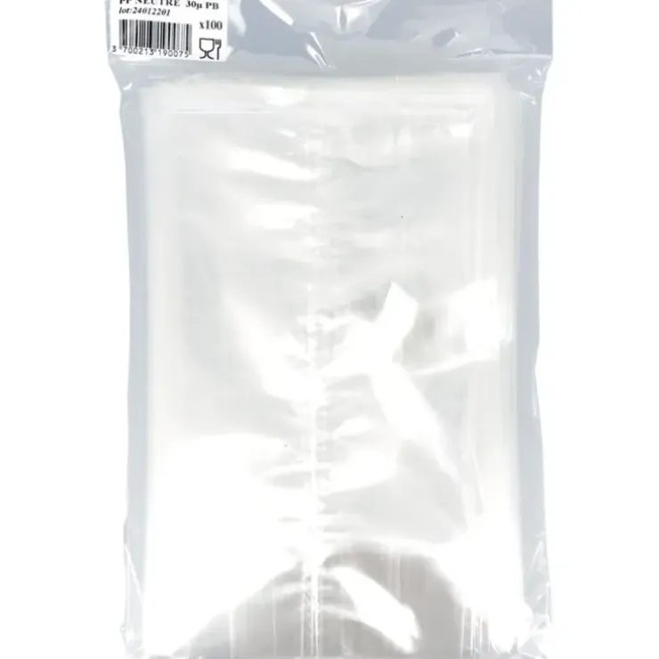 Cerf Dellier Sachets polypro neutres 14 x 25 cm (x 100) Outlet