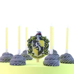 Cerf Dellier Set de 7 bougies d'anniversaire Poufsouffle Harry Potter