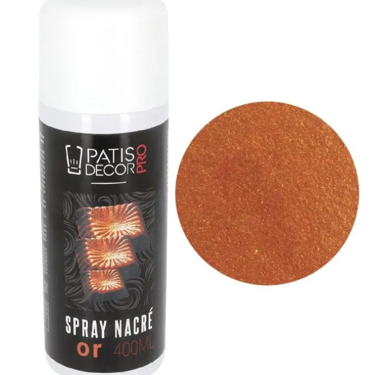 Cerf Dellier Spray colorant effet nacré Doré 400 ml