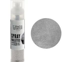Cerf Dellier Spray de paillettes argenté - 8 g Clearance