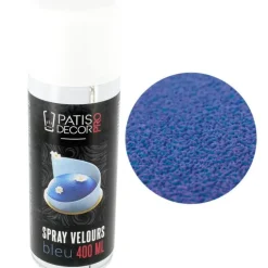 Cerf Dellier Spray effet velours Bleu 400 ml Outlet