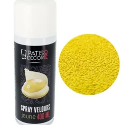 Cerf Dellier Spray effet velours Jaune 400 ml New