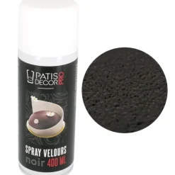 Cerf Dellier Spray effet velours Noir 400 ml New