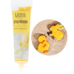 Cerf Dellier Stylo pâtissier jaune goût chocolat Discount