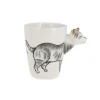 Cerf Dellier Tasse à tête de chat 3D Hot