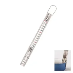 Cerf Dellier Thermomètre confiseur gaine inox +80 +200°C avec crochet Discount