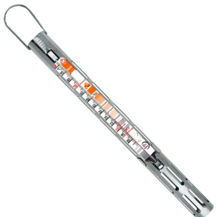 Cerf Dellier Thermomètre confiseur gaine inox +80 +200°C avec zones couleurs Best