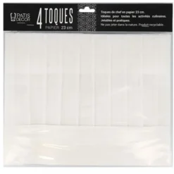 Cerf Dellier Toque en papier plissé H 23 cm (x 4) Best