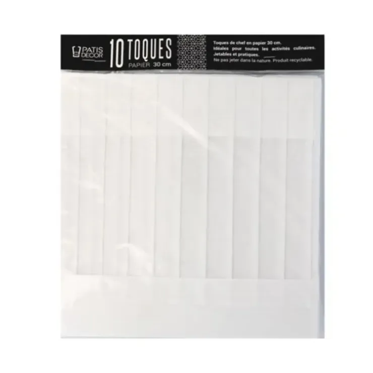 Cerf Dellier Toque en papier plissé H 30 (x 10) Hot