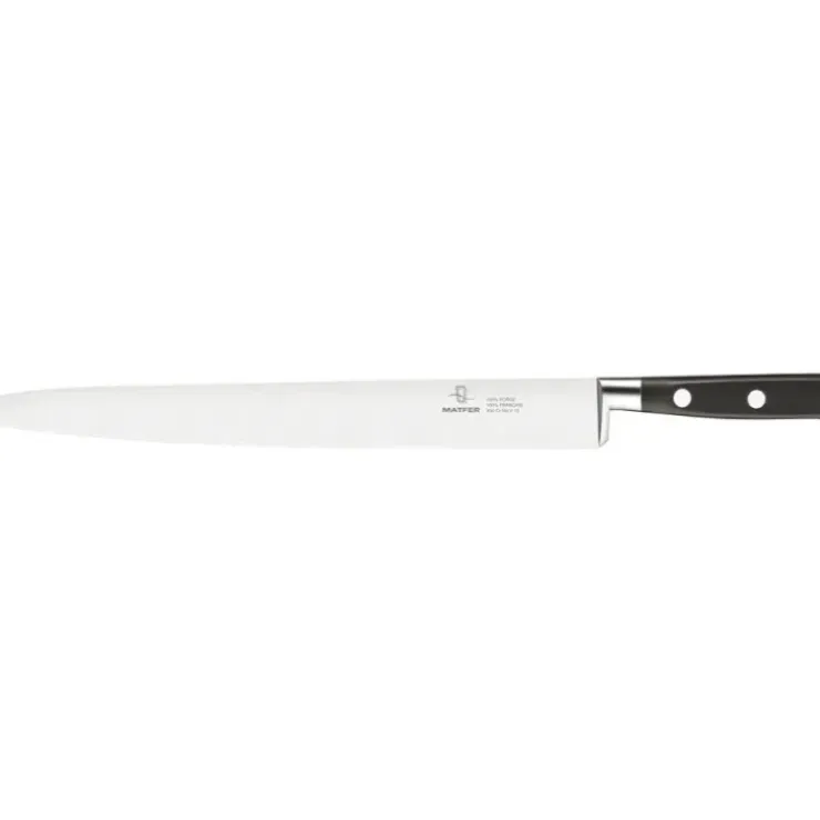 Cerf Dellier Tradition couteau tranchelard forgé monobloc inox 30 cm Hot