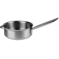 Cerf Dellier Tradition inox sauteuse 28 cm avec anse face à la queue
