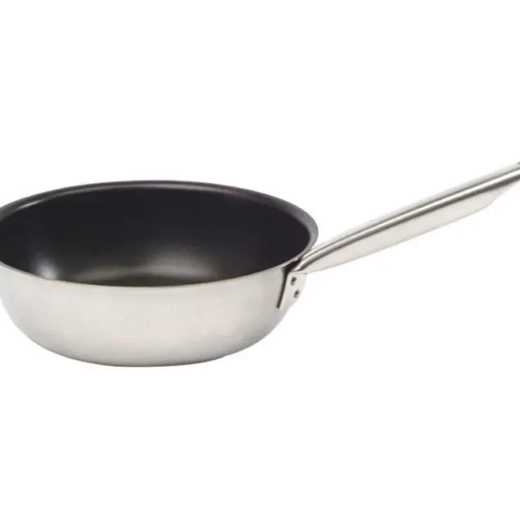 Cerf Dellier Tradition inox sauteuse évasée anti-adhérente 24 cm Clearance
