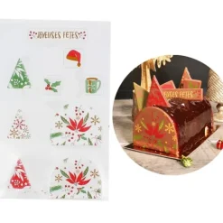 Cerf Dellier Transfert chocolat thème Noël classique