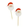 Cerf Dellier Tête de Père Noël sur pique (x50) New