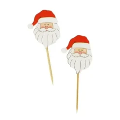 Cerf Dellier Tête de Père Noël sur pique (x50) New
