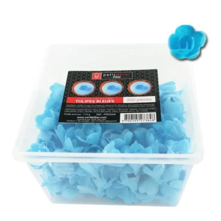 Cerf Dellier Tulipes bleues en azyme (x200) Online