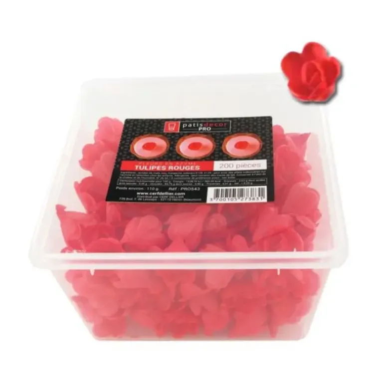 Cerf Dellier Tulipes rouges en azyme (x200) Hot